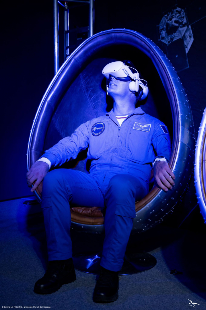 Thomas Pesquet lors de l'immersion 3D dans l'espace