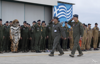 Le détachement français déployé à Araxos, en Grèce, dans le cadre du Nato Tiger Meet 2022