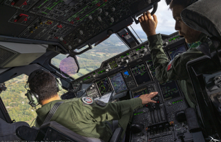 Vol tactique à bord d'un A400M Atlas