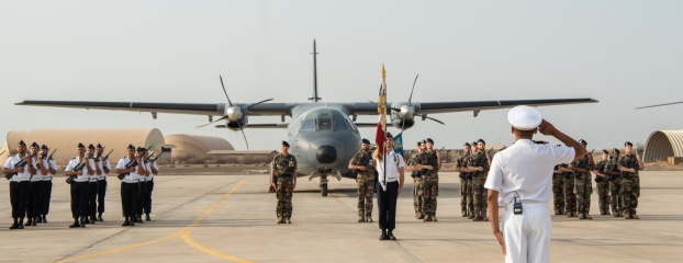 Prise de commandement de la base aérienne 188 « Colonel Emile Massart » de Djibouti