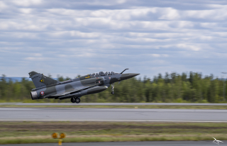 Décollage d'un Mirage 2000 D à Rovaniemi