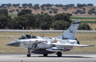 Avion de chasse participant à l'exercice "Real Thaw" au Portugal