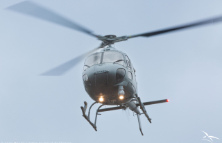 Un Fennec de l'escadron d'hélicoptères (EH) 3/67 "Parisis" sur la base aérienne 705 de Tours